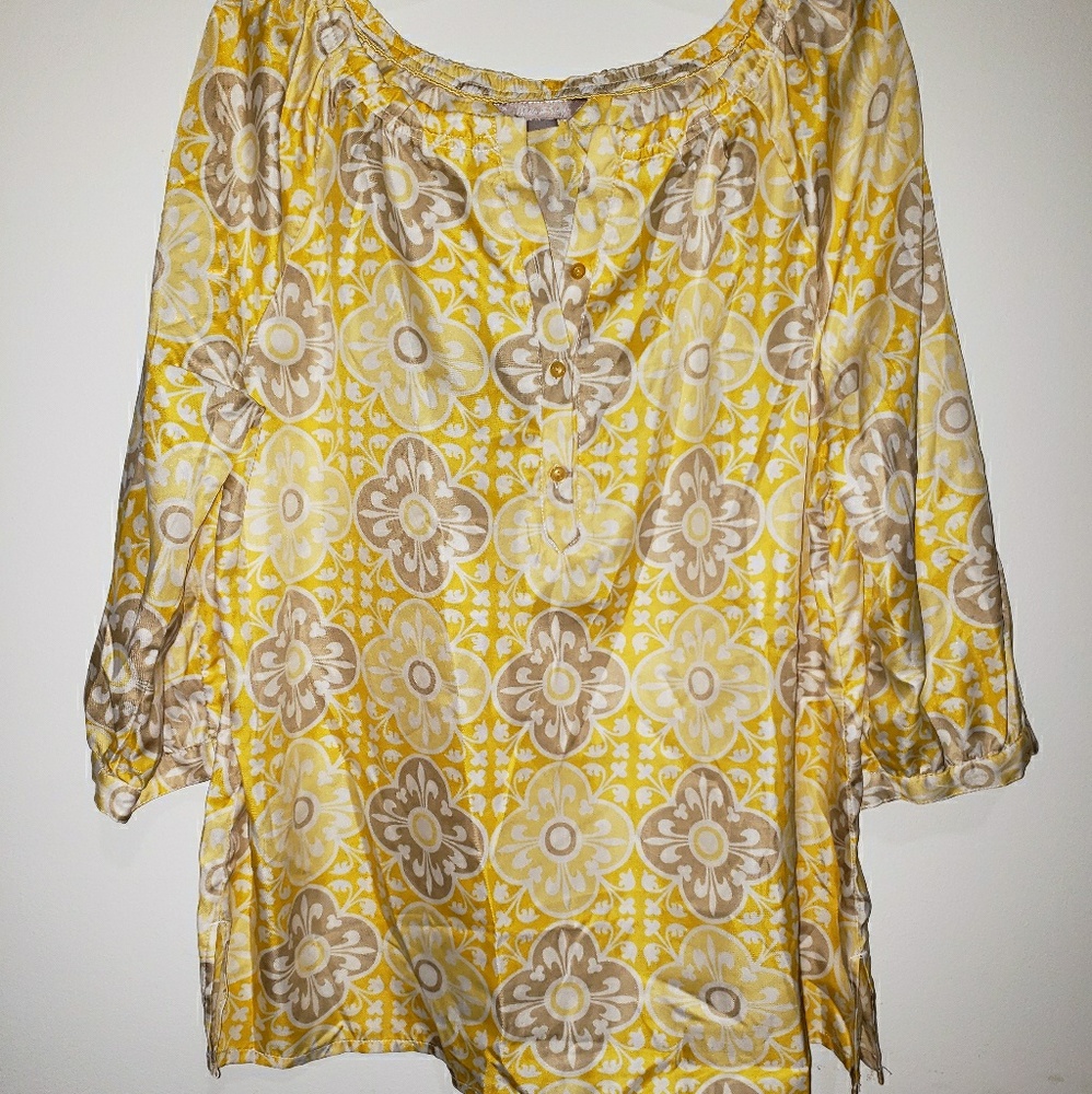silky printed top